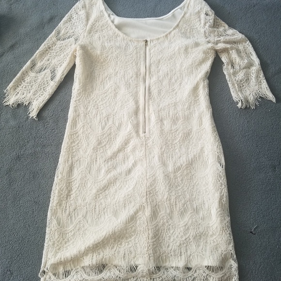 White lace dress/ Boho dressy - Picture 2 of 4